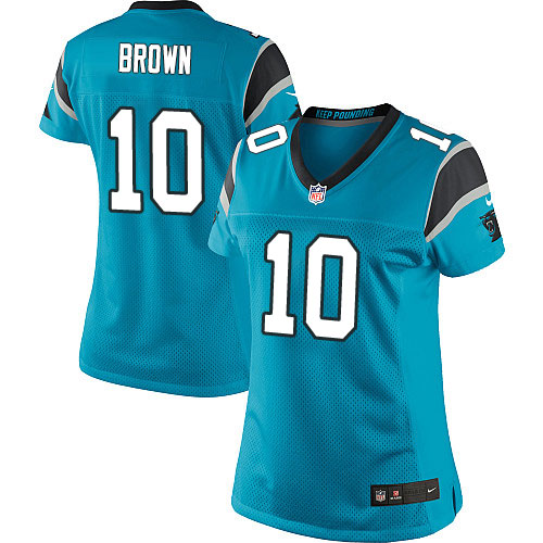 Women's Elite Corey Brown Nike Jersey Blue Alternate - #10 NFL Carolina Panthers